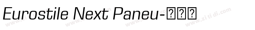 Eurostile Next Paneu字体转换